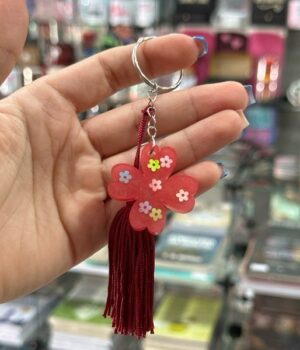 CHAVEIRO TREVO VERMELHO