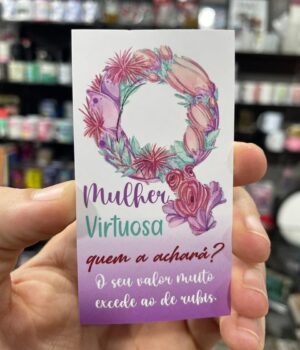 CARTÃO MULHER VIRTUOSA QUEM A ACHARÁ?