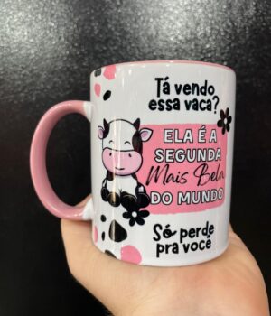 CANECA ROSA TÁ VENDO ESSA VACA?