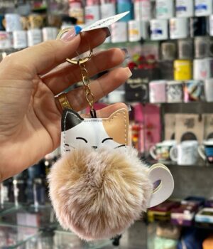 CHAVEIRO POMPOM GATO