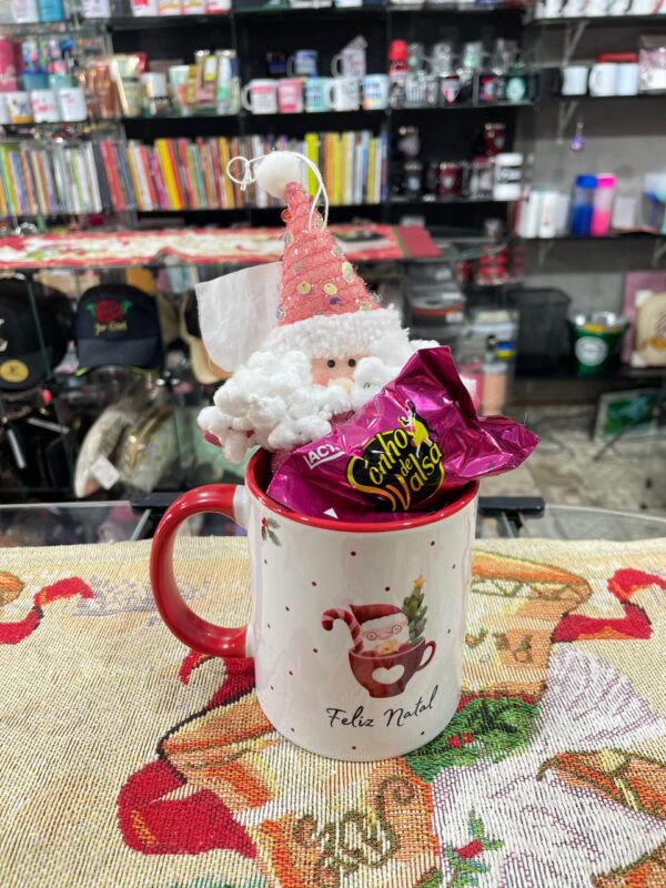 KIT CANECA COM PAPAI NOEL E SONHO DE VALSA