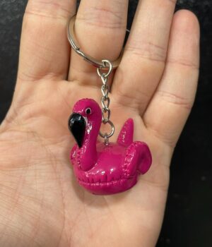 CHAVEIRO FLAMINGO ROSA ESCURO