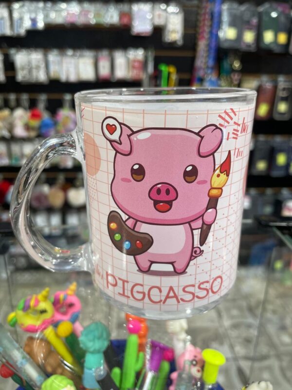 CANECA DE VIDRO PIGCASSO