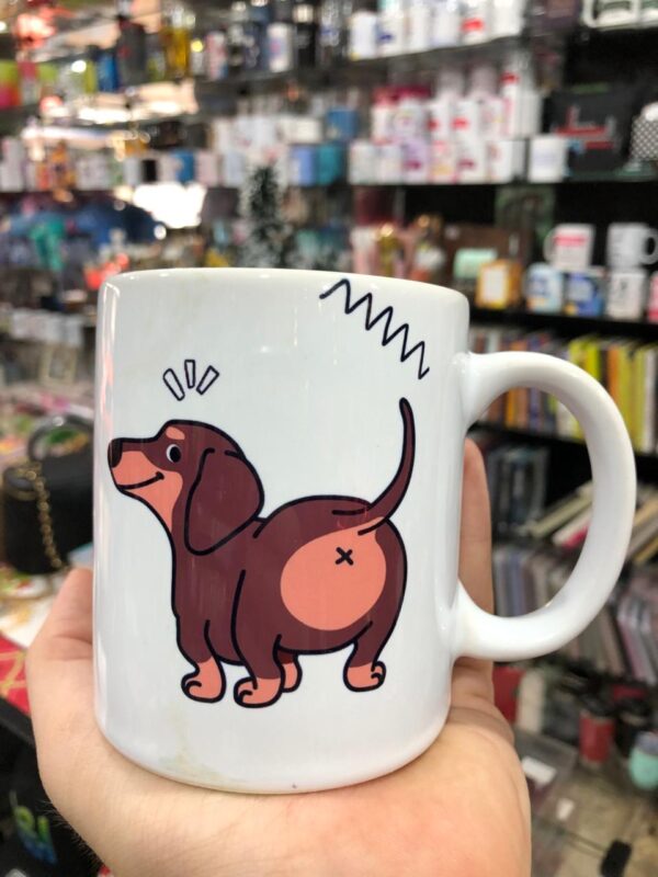 CANECA BRANCA SE AS PESSOAS FALAM MAL DE VOCÊ PELAS COSTAS... PEIDE - Imagem 2