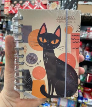 AGENDA GATO PRETO 10,4x14,2CM