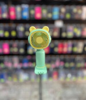 MINI VENTILADOR COM ORELHAS AMARELAS