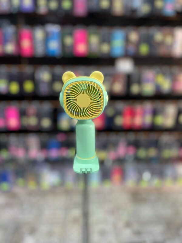 MINI VENTILADOR COM ORELHAS AMARELAS
