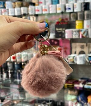 CHAVEIRO POMPOM NUDE ROSADO