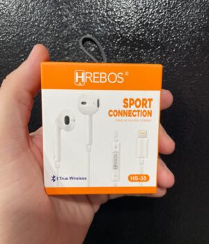 FONE DE OUVIDO COM FIO LIGHTNING PARA IPHONE HS-35