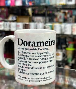 CANECA PORCELANA BRANCA DORAMEIRA