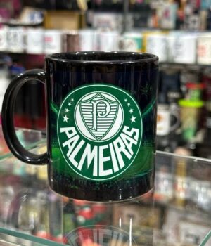 CANECA PORCELANA TODA PRETA | PALMEIRAS