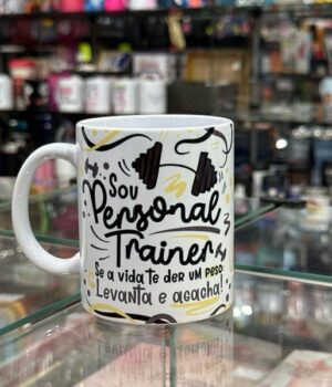 CANECA DE PORCELANA BRANCA | SOU PERSONAL TRAINER