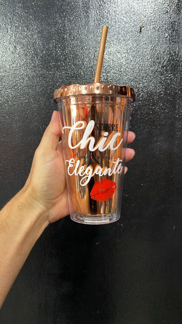 COPO COM CANUDO SEMPRE CHIC & ELEGANTE