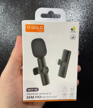 MICROFONE DE LAPELA SEM FIO LIGHTNING PARA IPHONE MCF-02
