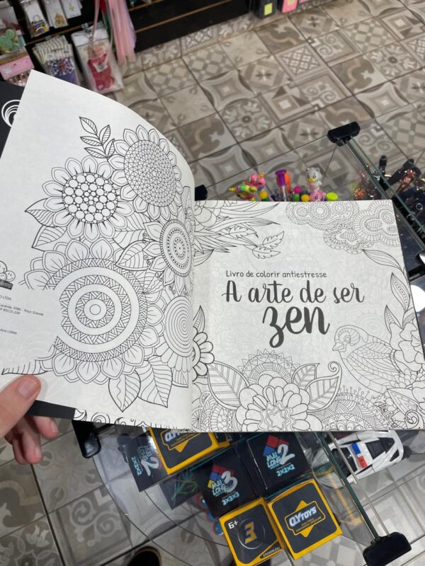 LIVRO DE COLORIR ANTIESTRESSE A ARTE DE SER ZEN - Imagem 2