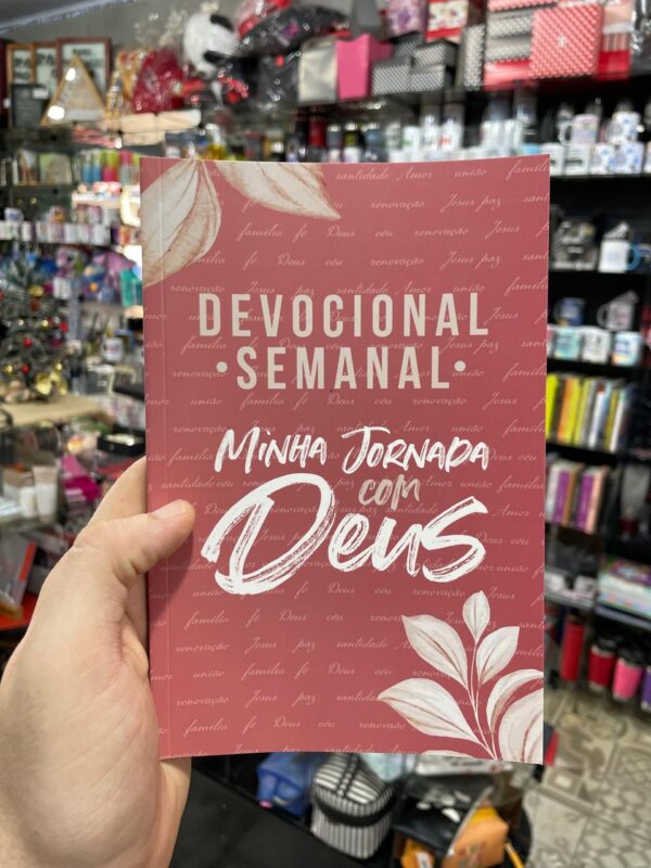 DEVOCIONAL SEMANAL MINHA JORNADA COM DEUS CAPA ROSA