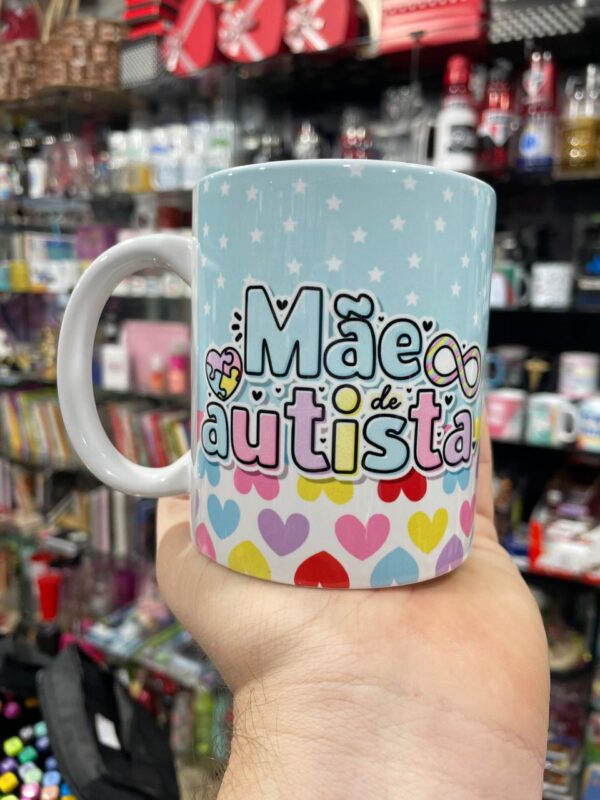 CANECA PORCELANA MÃE DE AUTISTA - Imagem 2