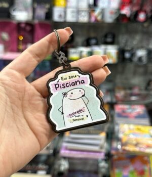 CHAVEIRO FLORK SIGNO EU SOU PISCIANA DISTRAÍDA MAS SENSÍVEL