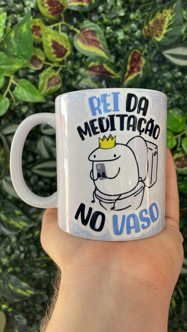 CANECA PAI REI DA MEDITAÇÃO NO VASO
