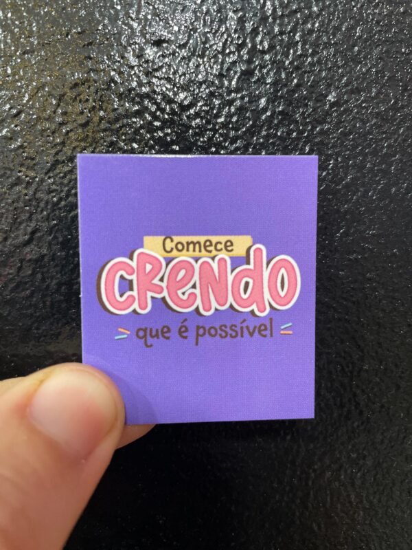 CARTÃO COMECE CRENDO QUE É POSSÍVEL