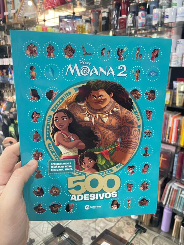 LIVRO 500 ADESIVOS MOANA 2