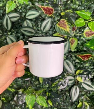 CANECA ALUMÍNIO ESMALTADA