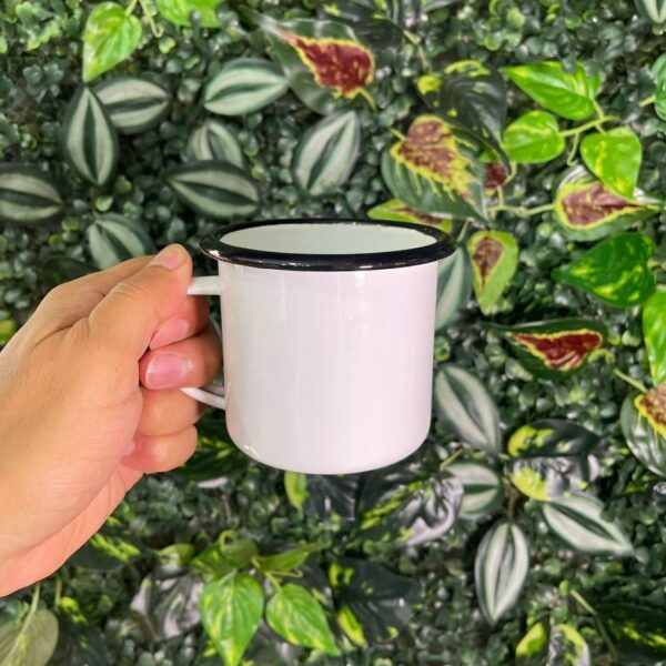CANECA ALUMÍNIO ESMALTADA