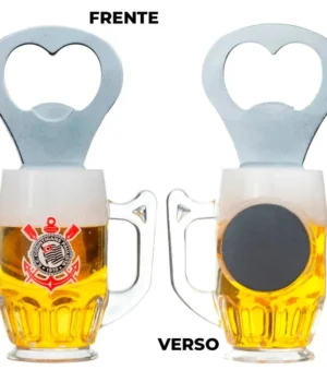 ABRIDOR DE GARRAFA CORINTHIANS COM ÍMÃ