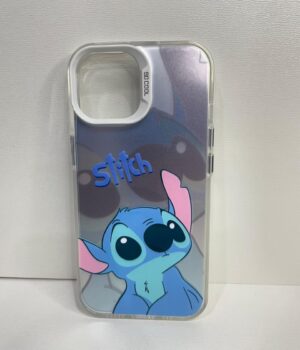 CAPINHA DE CELULAR IPHONE 15 CASE PRATA STITCH