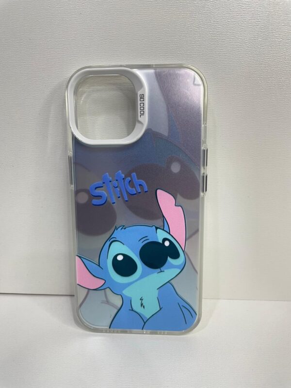 CAPINHA DE CELULAR IPHONE 15 CASE PRATA STITCH