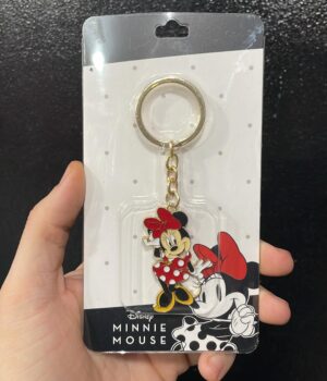 CHAVEIRO MINNIE COM VESTIDO DE BOLINHAS