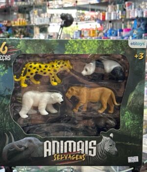 ANIMAIS SELVAGENS 6 PEÇAS