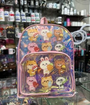 MOCHILA | INFANTIL PEQUENA HOLOGRÁFICA ANIMAIS