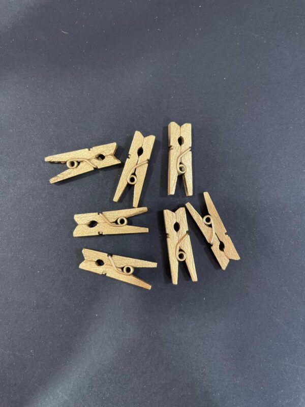 MINI PRENDEDORES DOURADOS 18UN