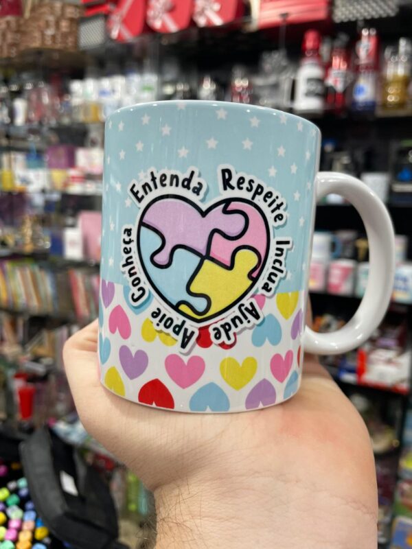 CANECA PORCELANA MÃE DE AUTISTA