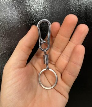 CHAVEIRO DE METAL COM MOLA
