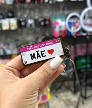 CHAVEIRO PLACA MERCOSUL MÃE