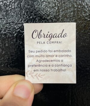 CARTÃO OBRIGADO PELA COMPRA