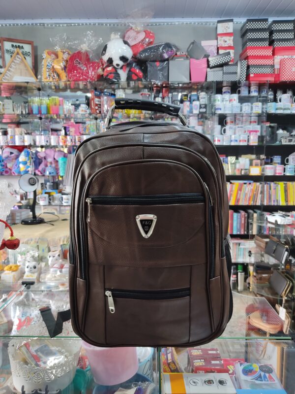 MOCHILA COURINO MARROM F&G