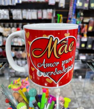 CANECA DE PORCELANA MÃE AMOR PURO E VERDADEIRO