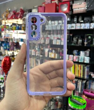 CAPINHA DE CELULAR S21 FE SPACE CASE BORDA LILÁS