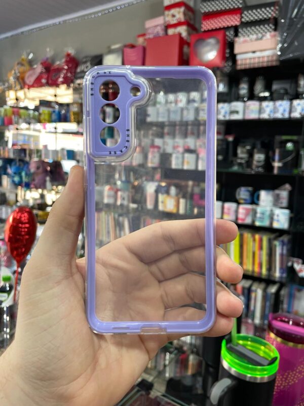 CAPINHA DE CELULAR S21 FE SPACE CASE BORDA LILÁS