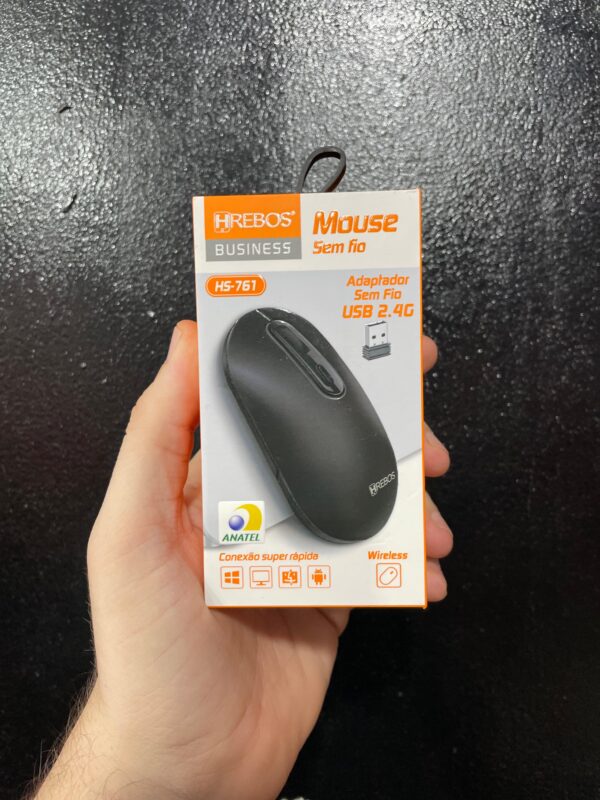 MOUSE SEM FIO HREBOS BUSINESS HS-761 USB 2.4G