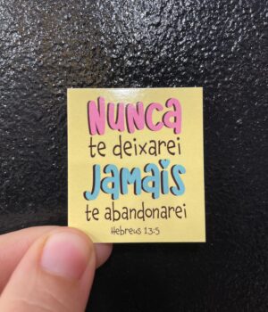 CARTÃO NUNCA TE DEIXAREI JAMAIS TE ABANDONAREI