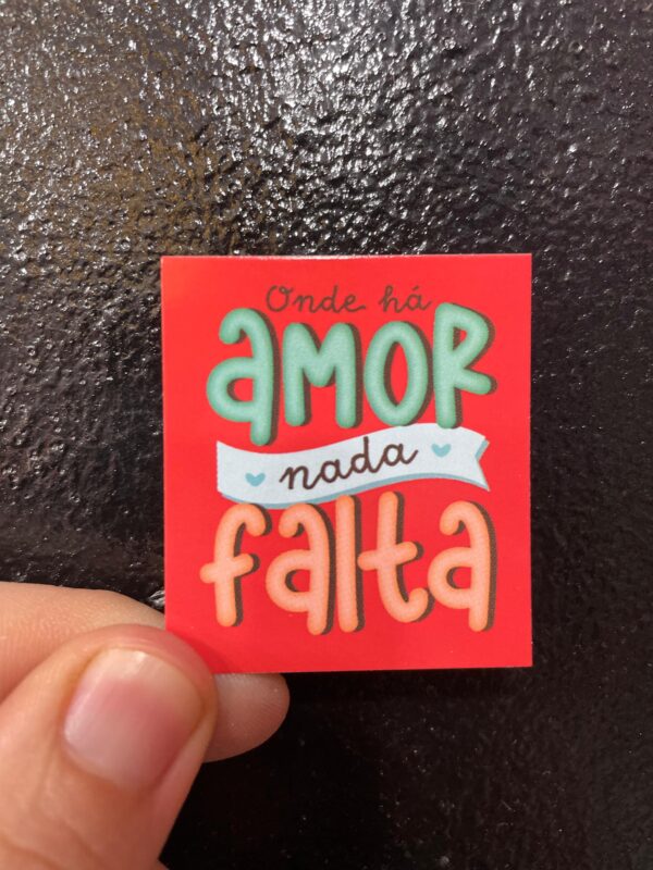 CARTÃO ONDE HÁ AMOR NADA FALTA