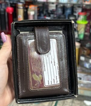 CARTEIRA COM ABOTOADOR CAFÉ