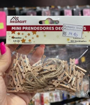 MINI PRENDEDORES TAMANHO: 2,5CM CONTÉM 50 UNIDADES