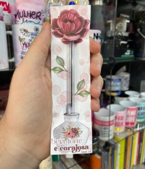 TAG ROSA ROXA E CANETA AZUL 6155