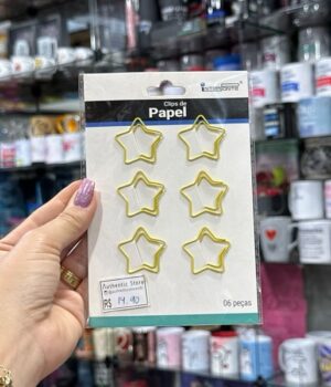 CLIPS ESTRELA AMARELO