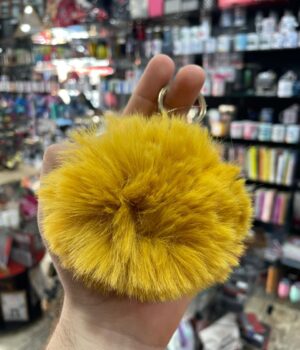 CHAVEIRO POMPOM AMARELO